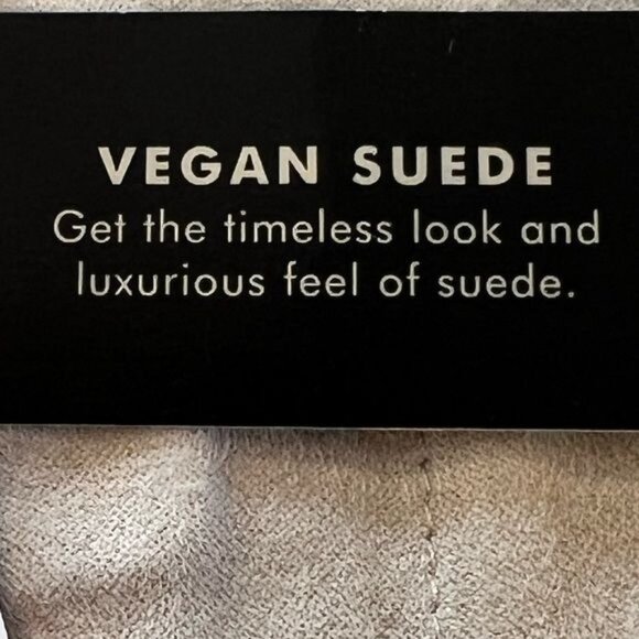 Banana Republic Factory Women’s Pants Size 18 Vegan Suede Straight Stone NWT - Picture 14 of 16